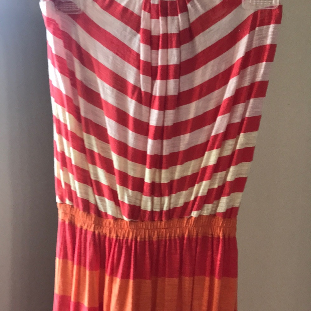 Express stripped maxi dress XS